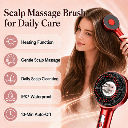 3-in-1 Red Light Scalp Massage Brush