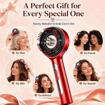 3-in-1 Red Light Scalp Massage Brush