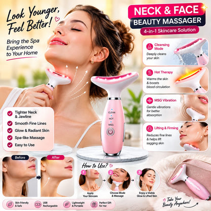 4-in-1 Neck & Face Beauty Massager