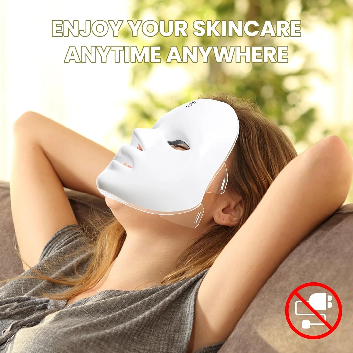 7-in-1 Color Red Light Therapy Facial Musk